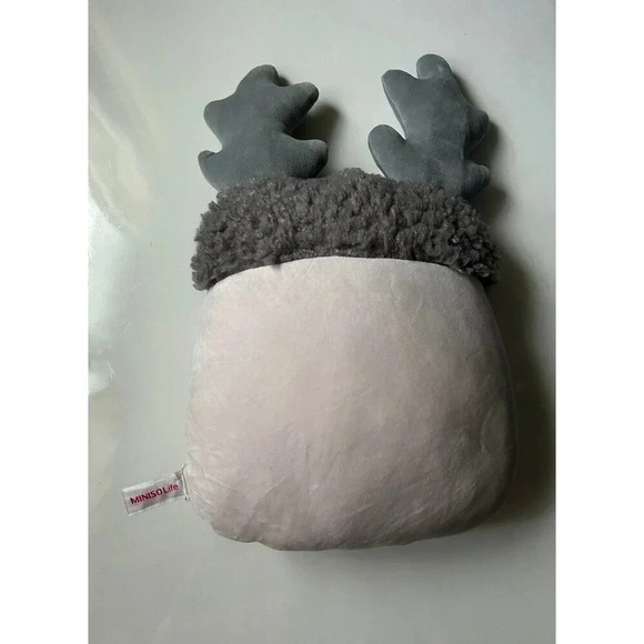 Miniso Reindeer Deer Antlers Plush pillow - Picture 2 of 3
